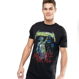 METALLICA And Justice For All 2007 Black Print T-shirt Men's Bravado Size Small